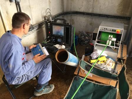 Contrôle vidéo de l'état du forage