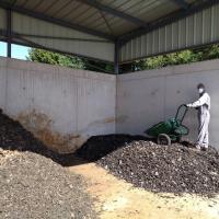 Stockage boues sechees
